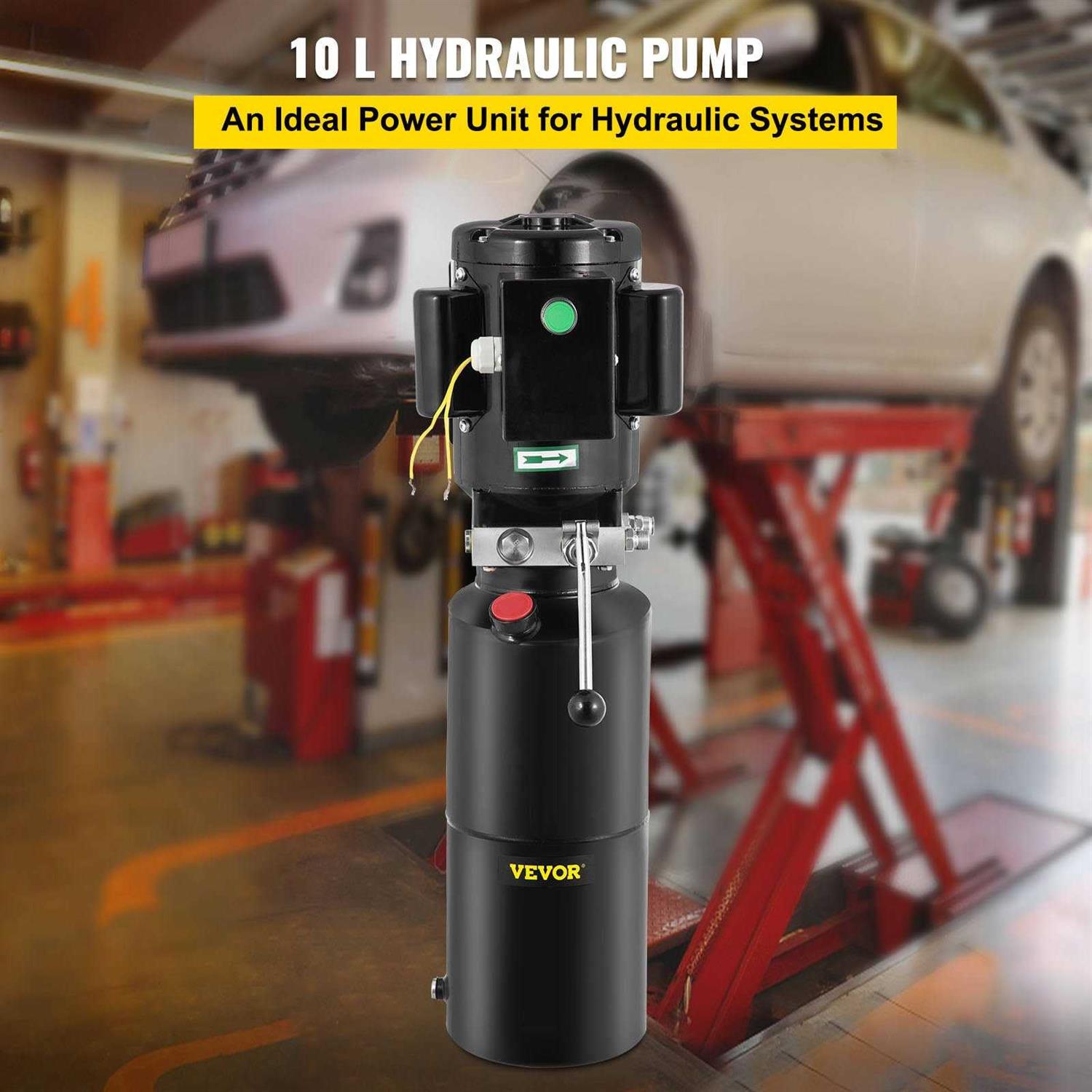 VEVOR Car Lift Hydraulic Power Unit Hydraulic Pump 220v 50hz 10l Single Phase Hoist - Image 5