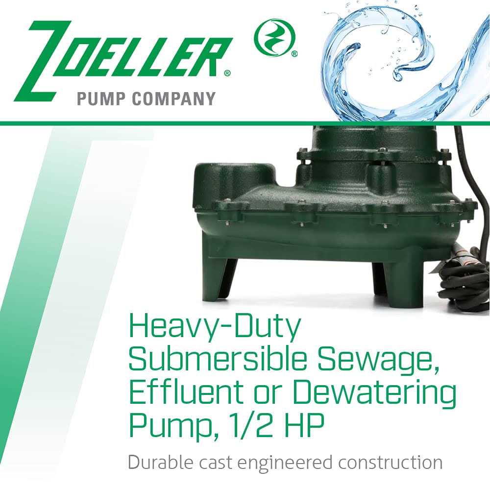 Zoeller 267-0002 N267 1/2 HP Cast Iron Sewage Pump - Image 3