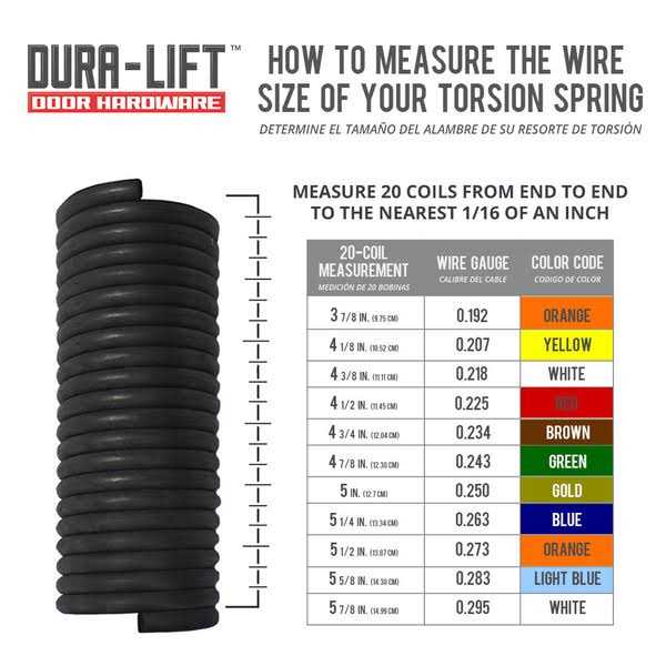 Dura-lift .225 x Torsion Garage Door Spring - Image 5