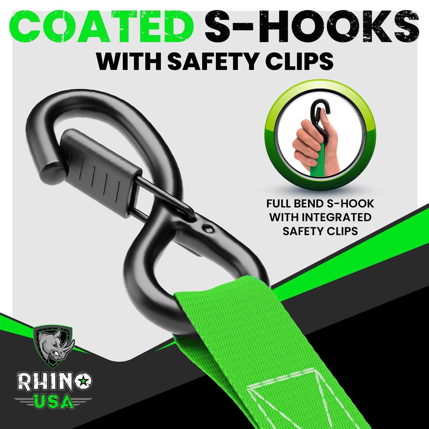 Rhino USA 1 x 15' Ratchet Tie-Down Set - Image 4