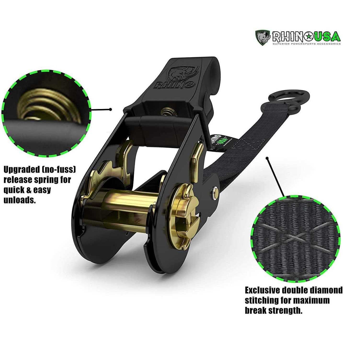Rhino USA 1 x 15' Ratchet Tie-Down Set - Image 5