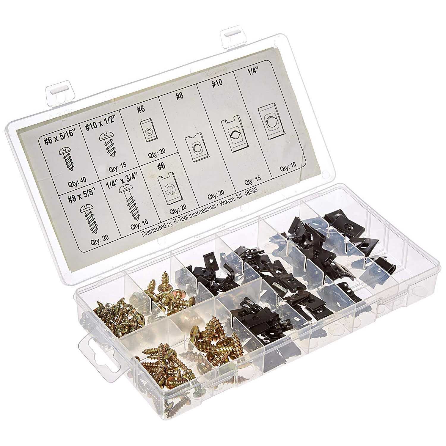 Storehouse 170 Piece U-Clip and Screw Assortment - Image 3