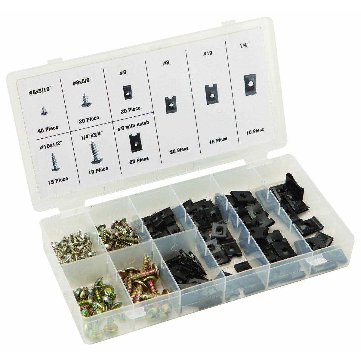 Storehouse 170 Piece U-Clip and Screw Assortment - Image 4
