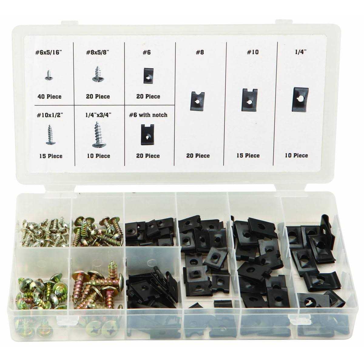 Storehouse 170 Piece U-Clip and Screw Assortment - Image 5