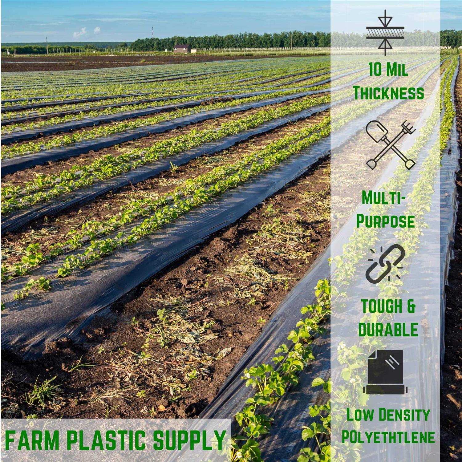 Farm Plastic Supply Black Plastic Sheeting mil - Image 5