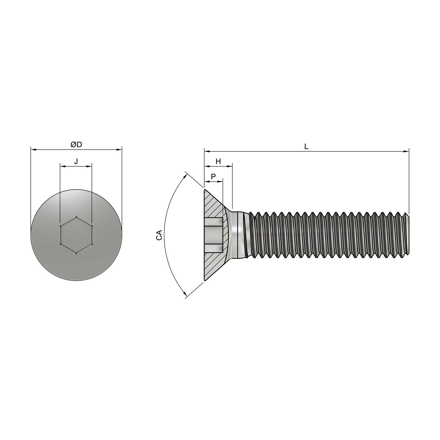 Socket Countersunk Screws - Image 3
