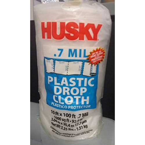 Husky 10' x 100' Plastic Drop Cloth - Image 4