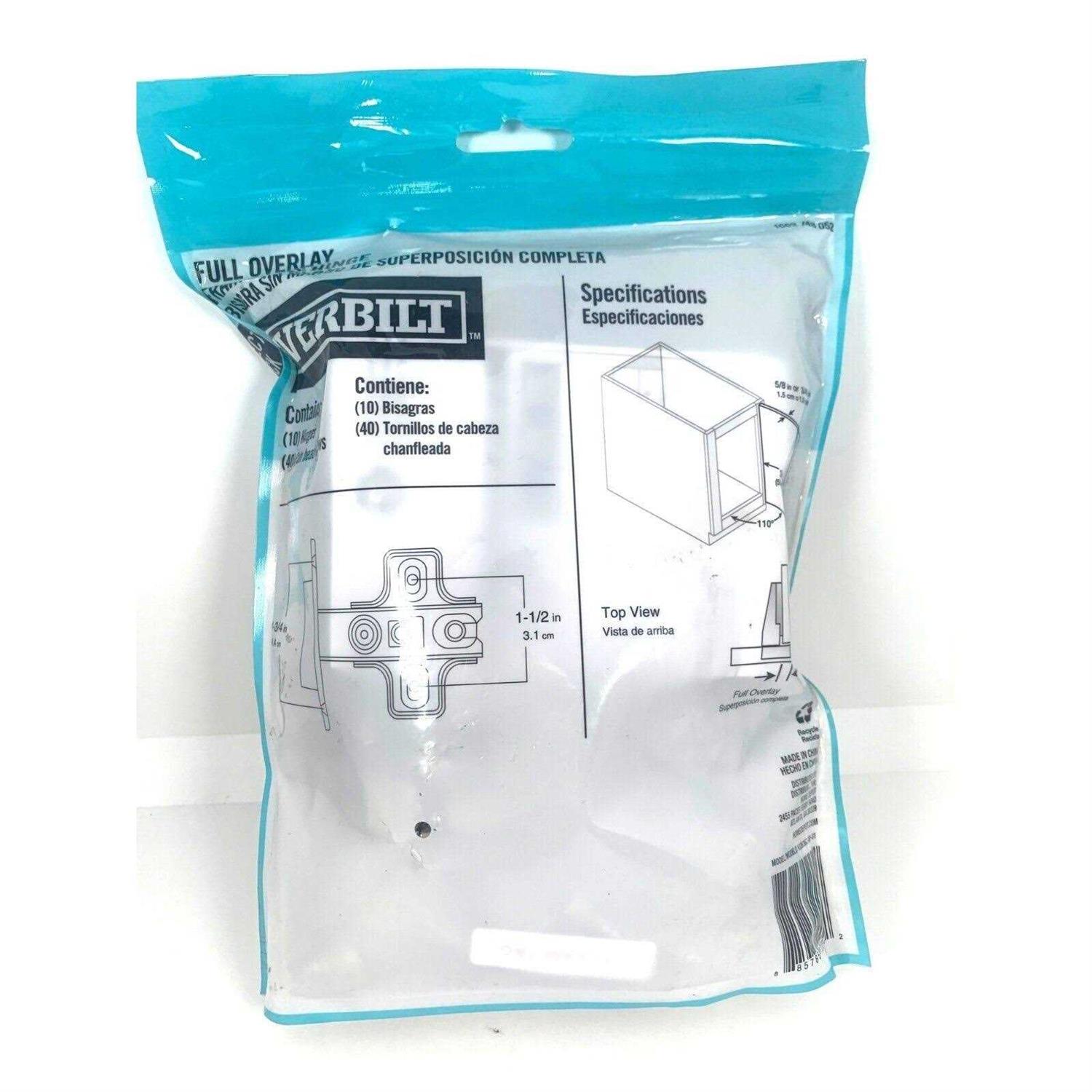 Everbilt 35 mm 110-Degree Full Overlay Cabinet Hinge - Image 4