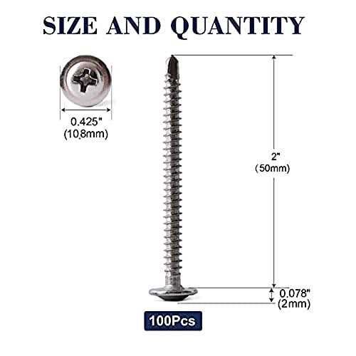 Sheet Metal Screws 100pcs 410 Stainless Steel Truss Head Fast Self Tapping Screws Sg TZH - Image 3