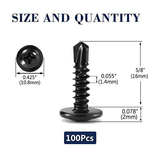 Sheet Metal Screws 100pcs 410 Stainless Steel Truss Head Fast Self Tapping Screws Sg TZH - Image 3