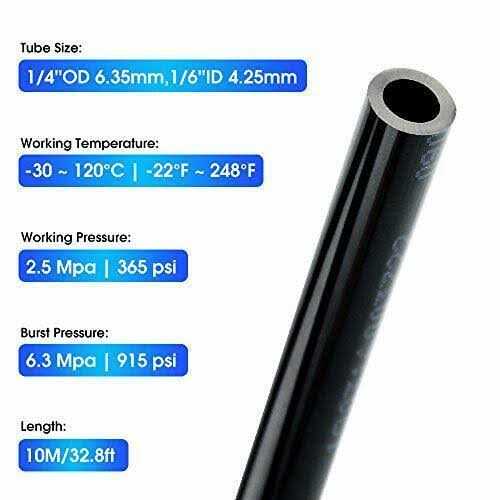TAILONZ Pneumatic Air Line DOT od Black Pneumatic Nylon Tube 32.8ft Air Brake Tubing Nylon Hose - Image 5