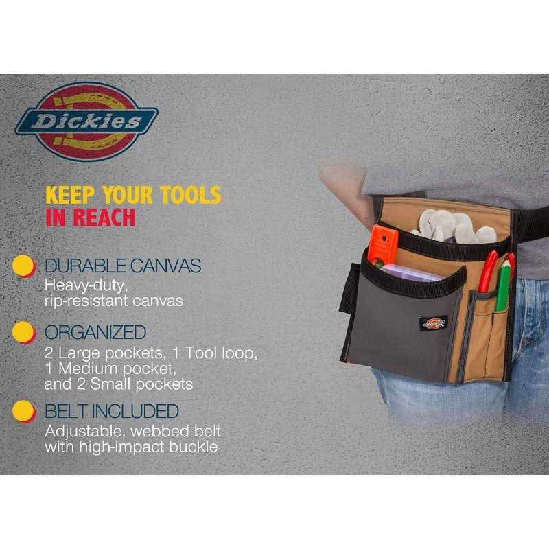Dickies 57080 5-Pocket Single Side Tool Pouch / Work Apron - Image 3