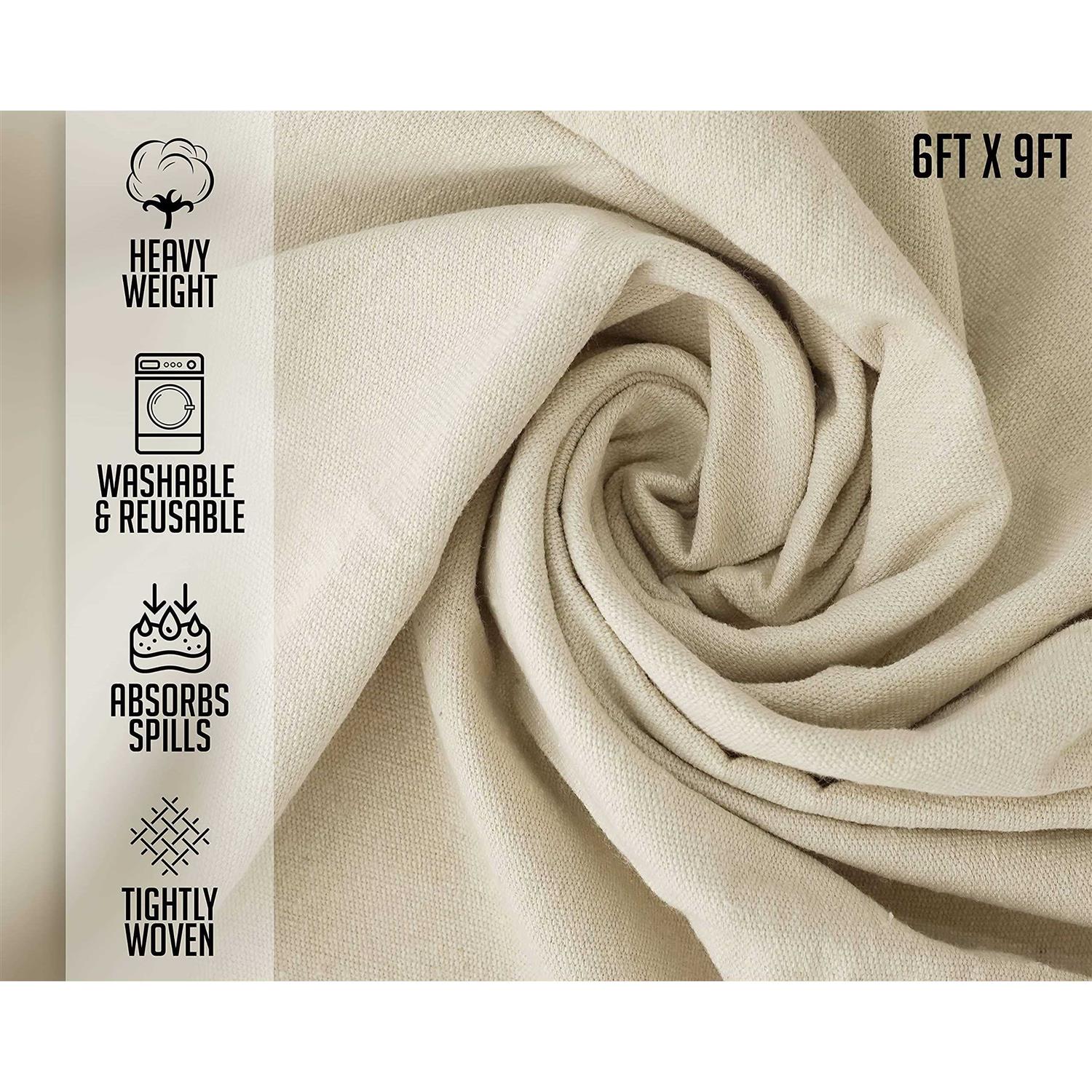 Corporate Hills Canvas Drop Cloth for Painting Pure Cotton Painters Drop Cloth for Painting - Image 3