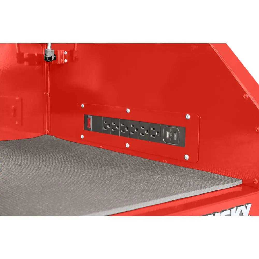 Husky 41 in. W x 24.5 in D Standard Duty 16-Drawer Combination Rolling Tool Chest and Top Tool Cabinet Set in Gloss Black - Image 3