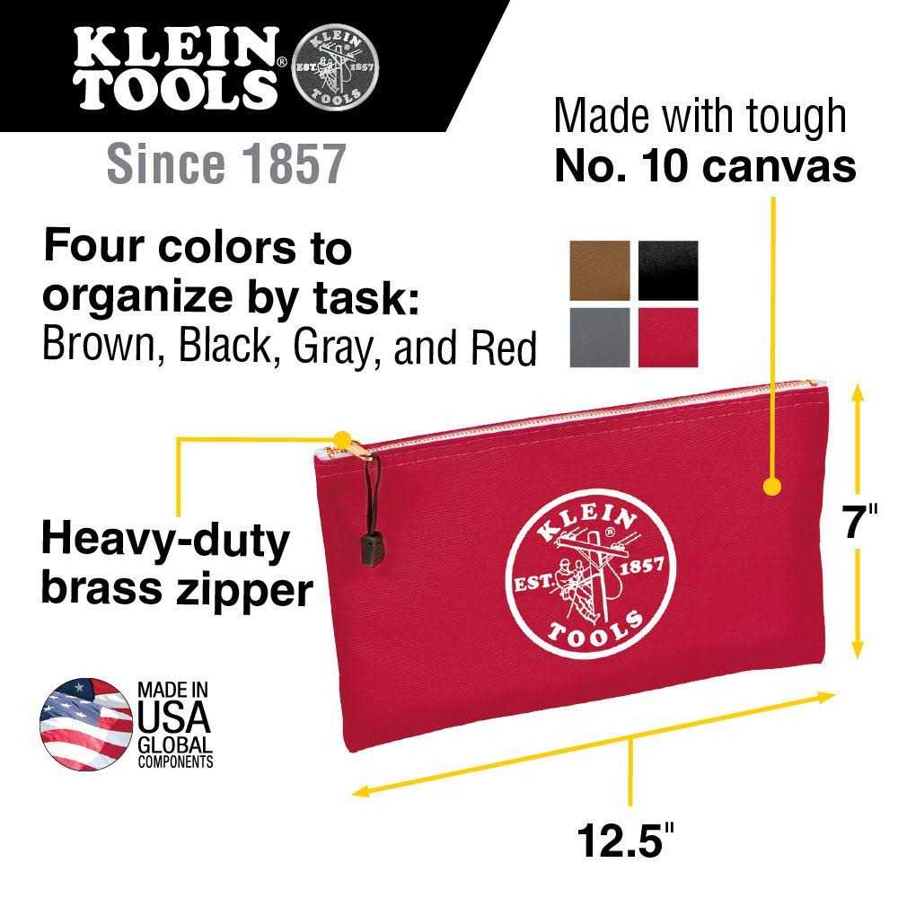 Klein Tools Canvas Zipper Bags - Image 4