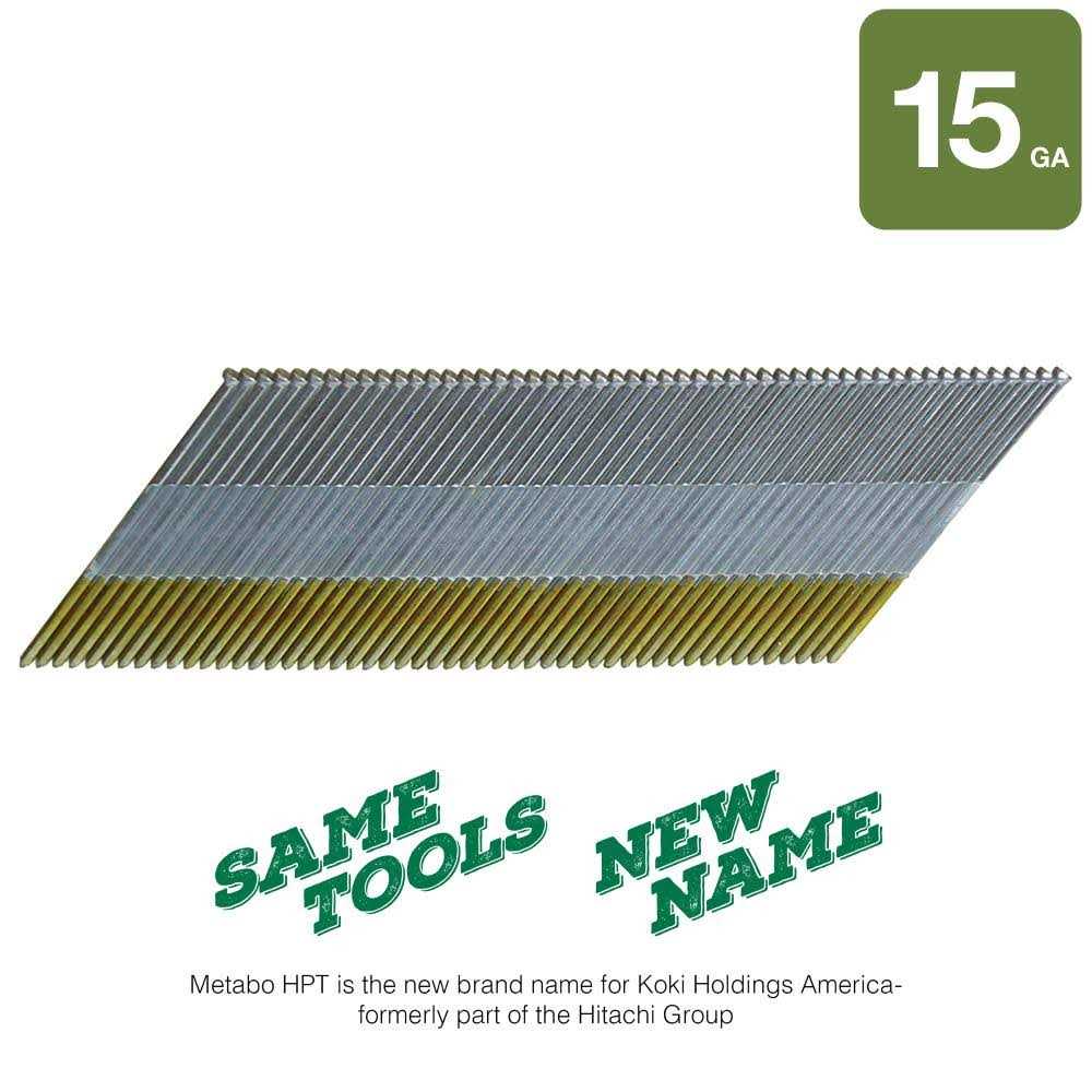 Metabo HPT 2 in. 15 Gauge Angled Strip Finish Nails Smooth Shank 24204SHPT - Image 4