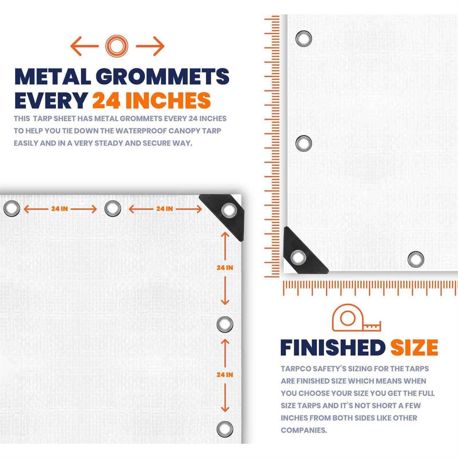 Extra Heavy Duty Mil Waterproof Cover Tarp Tarpco Safety - Image 3