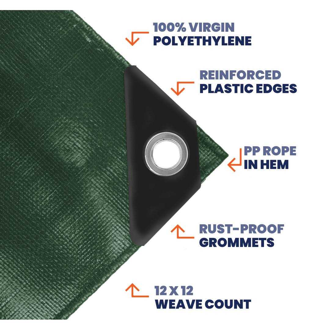 Extra Heavy Duty Mil Waterproof Cover Tarp Tarpco Safety - Image 5
