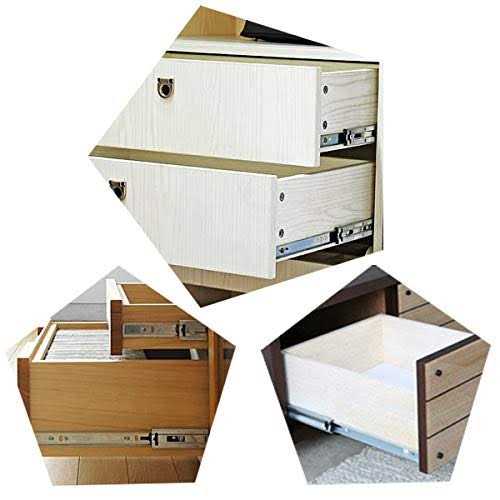 Gobrico Drawer Slides Hardware 100 lb. Hydraulic Soft Close Full Extension Ball Bearing Runners 3Folds - Image 2