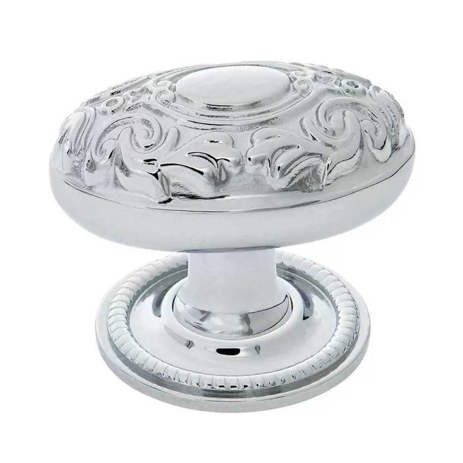 Nostalgic Warehouse Victorian Brass 1 3/4 Cabinet Knob Rope Rose - Image 3