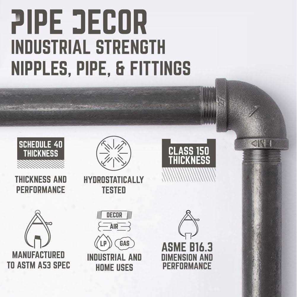 Pipe Decor 1/2 in x Shelf Bracket Kit - Image 3