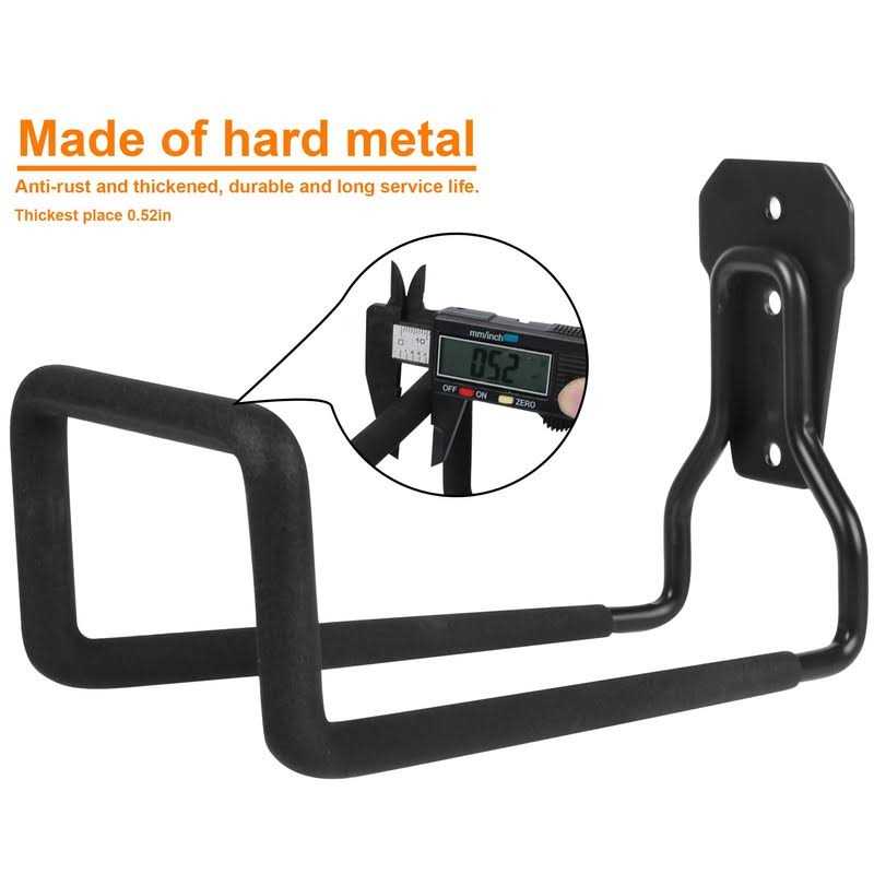 PeoMev Metal Garden Hose Holder Heavy Duty Hose Hanger Wall Mounted Water Hose Holder for Outside Yard - Image 4