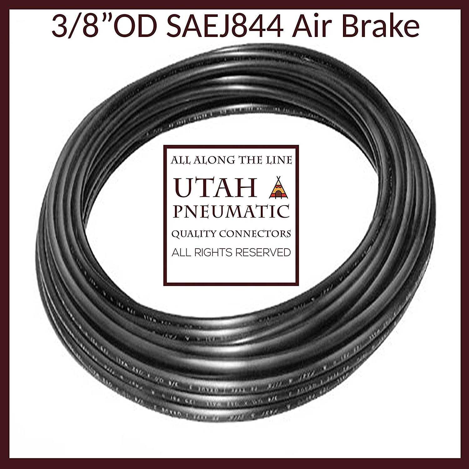 Utah Pneumatic 3/8 Dot Air line Hose Nylon Pneumatic Tubing Sae J844 Dot Approved For Air Brake Tubing Suspension Or Fluid Transfer Air Horn - Image 3