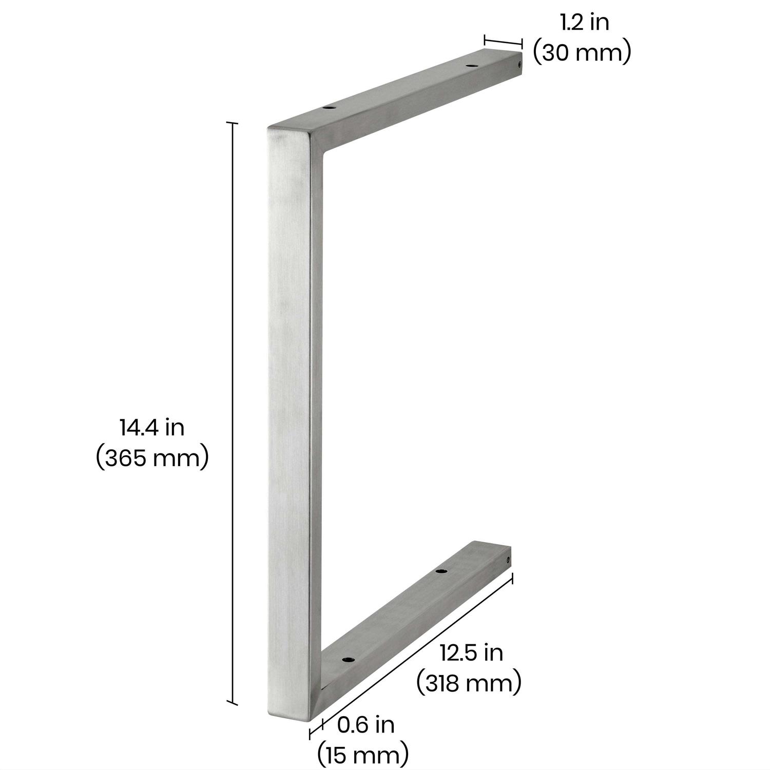 Dolle SUMO ARC 14.4 in. Stainless Steel SUMO Shelf Support - Image 3