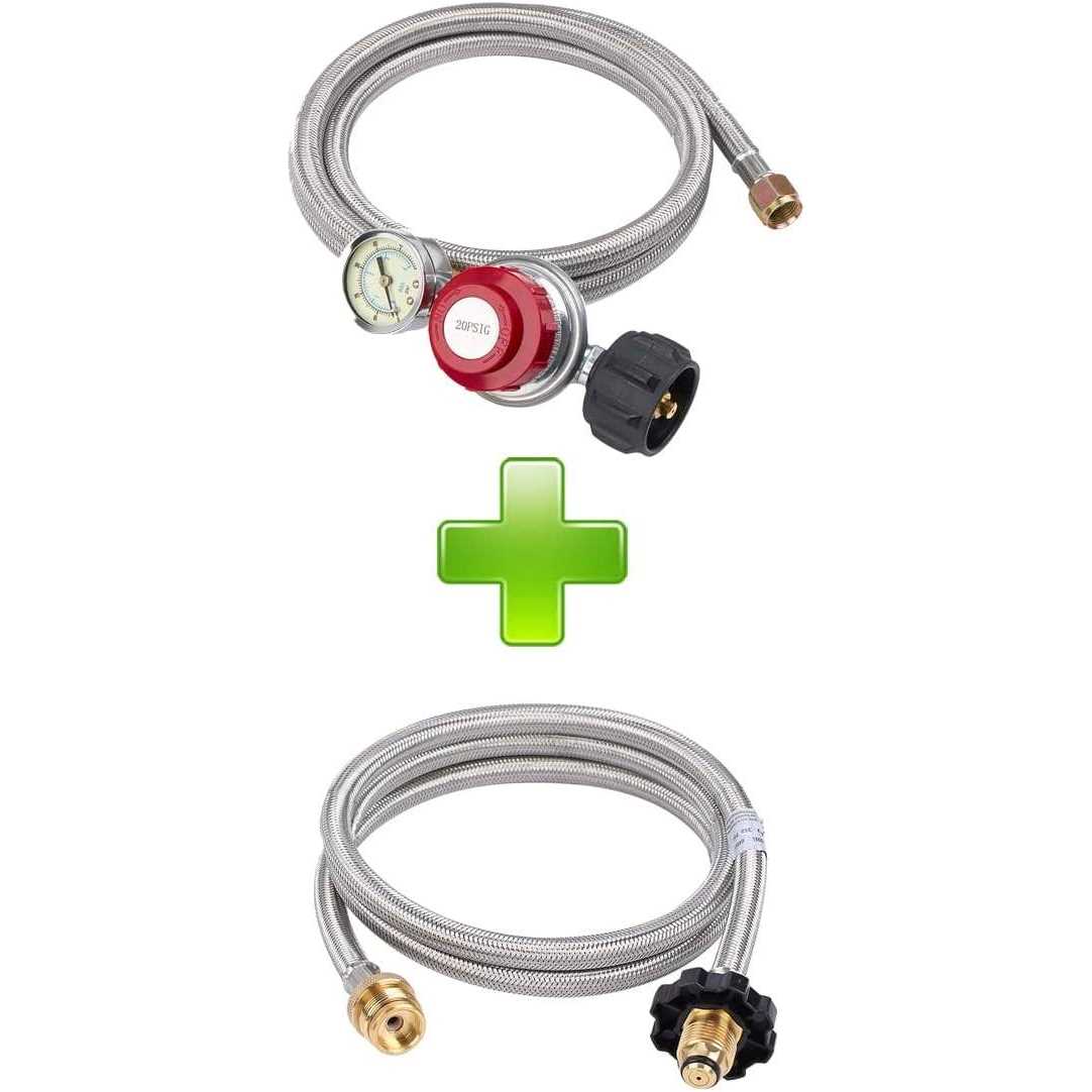 Flame King Steel Braided Hose with Regulator - Image 5