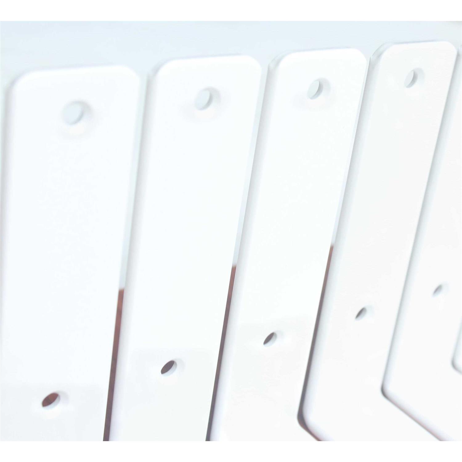 MHMYDZ H 6 x W 1.5 5mm Thick White Rustic Shelf Bracket - Image 3