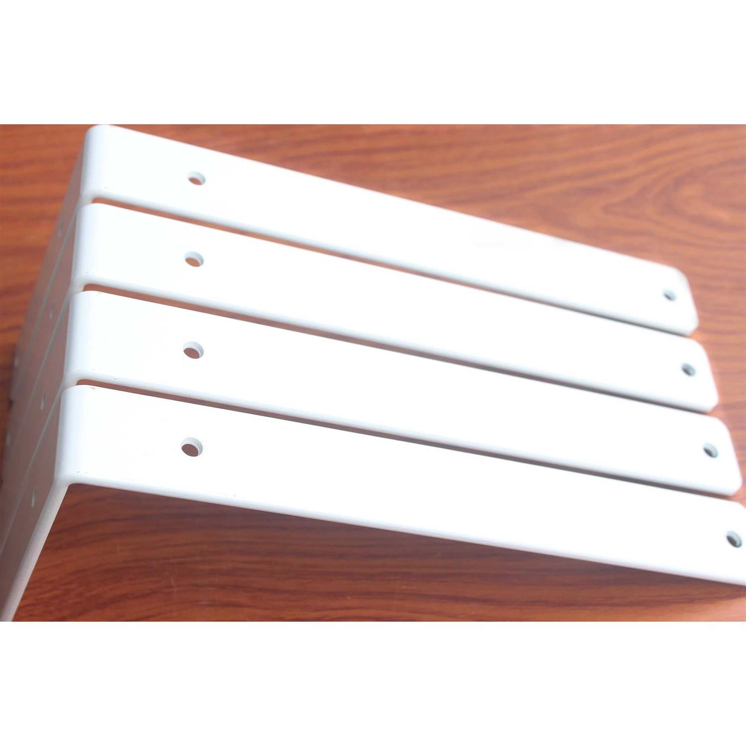 MHMYDZ H 6 x W 1.5 5mm Thick White Rustic Shelf Bracket - Image 5