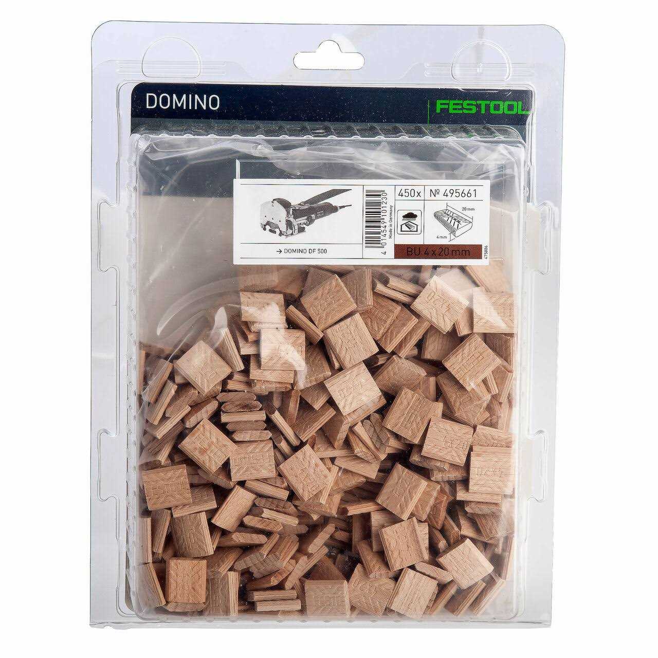 Festool 495661 4mm x 20mm Beech Domino Tenons - Image 5