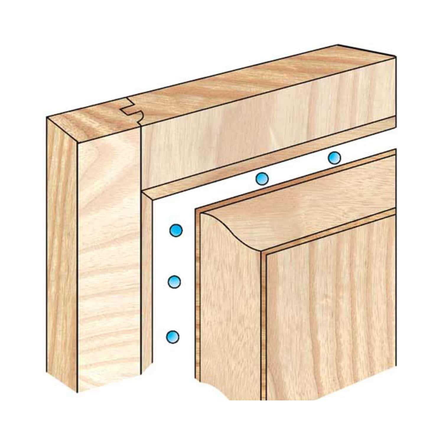 Space Balls Raised Panel Cabinet Door Spacers for 1/4 Groove - Image 3