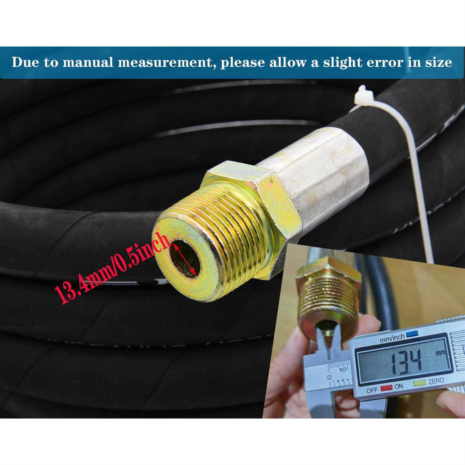 Fuel Transfer Hose 3/4 Inch Fuel Hose 20 Feet,farm Fuel Transfer Hose with Fittings,for transferring Diesel - Image 3