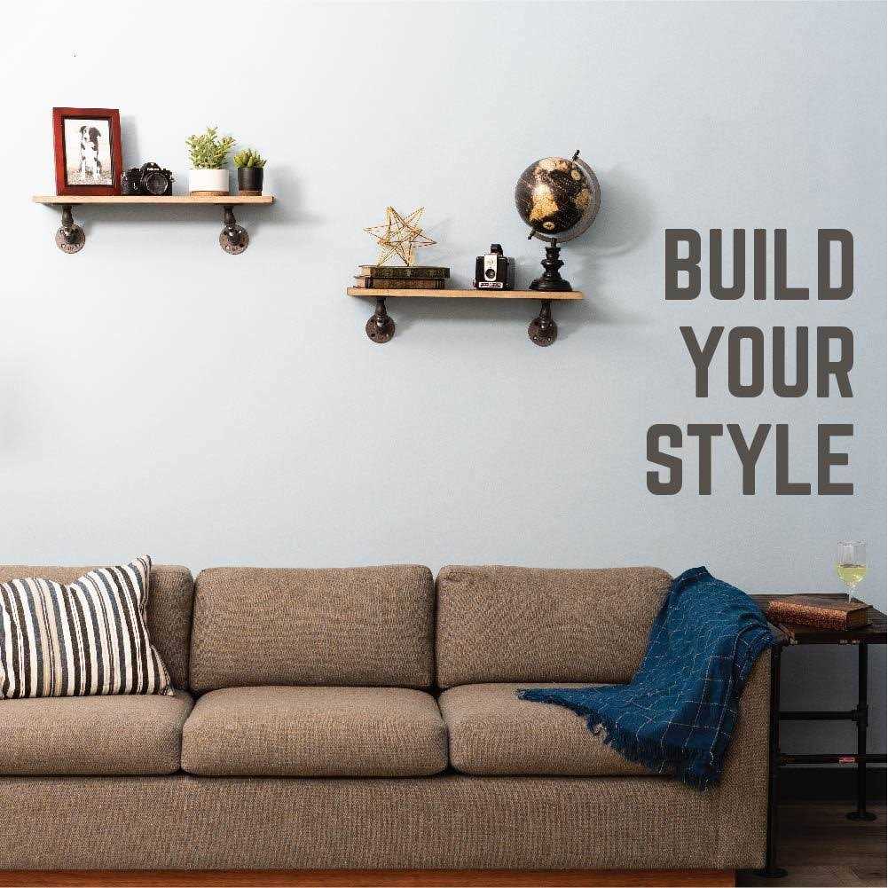 Pipe Decor 1/2 in x Double Flange Angled Bracket Kit - Image 4