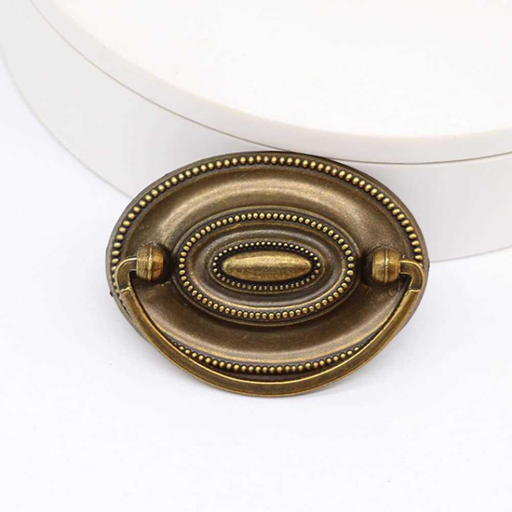 RR-RUOSHUI Ring Pull Cabinet Pulls Drawer Handle Pulls for Dresser Cupboard Wardrobe Home Bedroom Kitchen Hardware Decoration 6 Pieces - Image 3