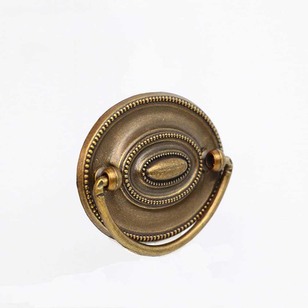 RR-RUOSHUI Ring Pull Cabinet Pulls Drawer Handle Pulls for Dresser Cupboard Wardrobe Home Bedroom Kitchen Hardware Decoration 6 Pieces - Image 4