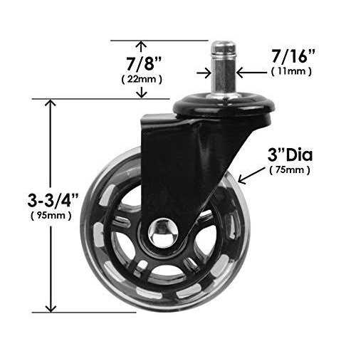 Rollerblade Office Chair Casters Slipstick - Image 4