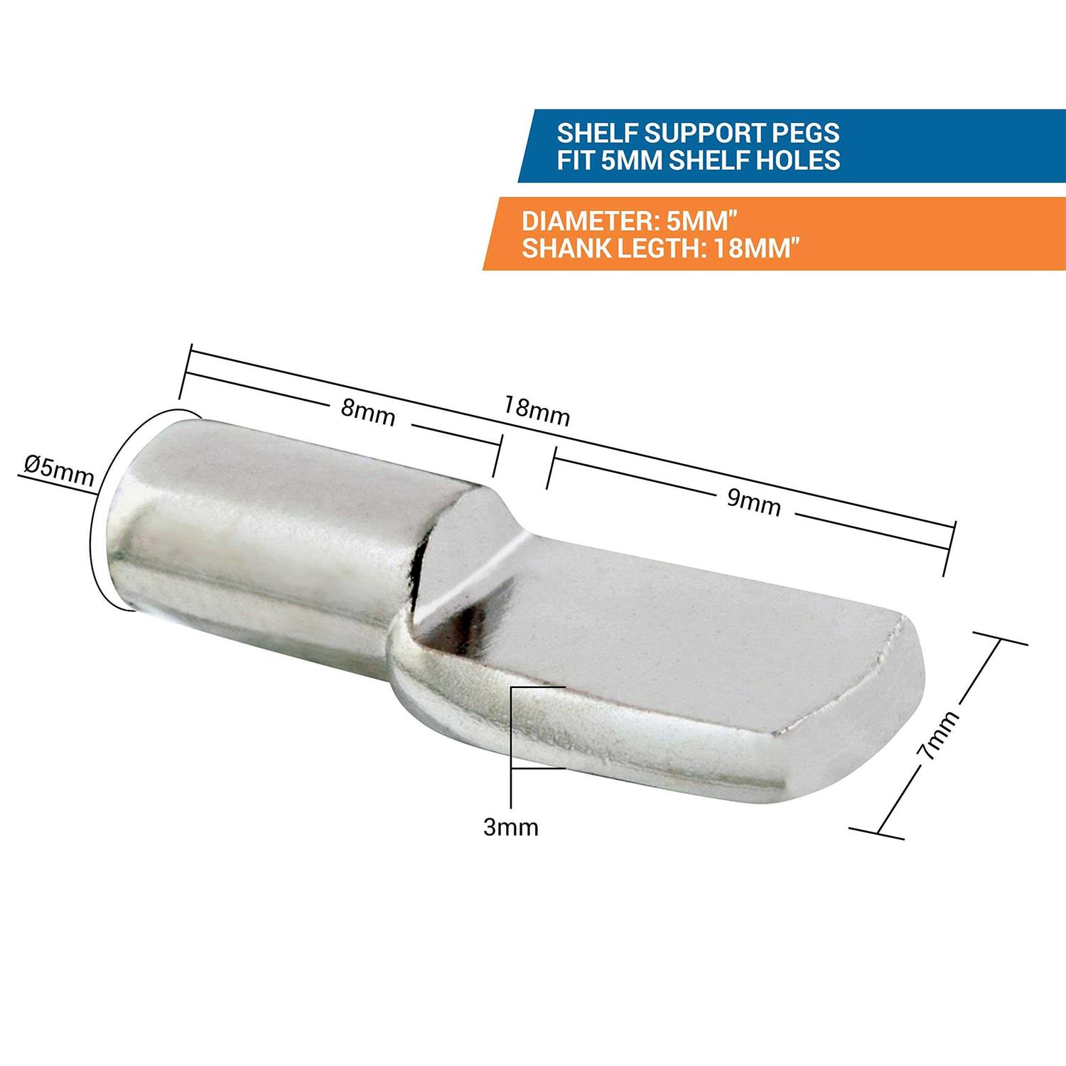 Pioneer 0947007-20 5mm Nickel Shelf Pin Handy Button - Image 5