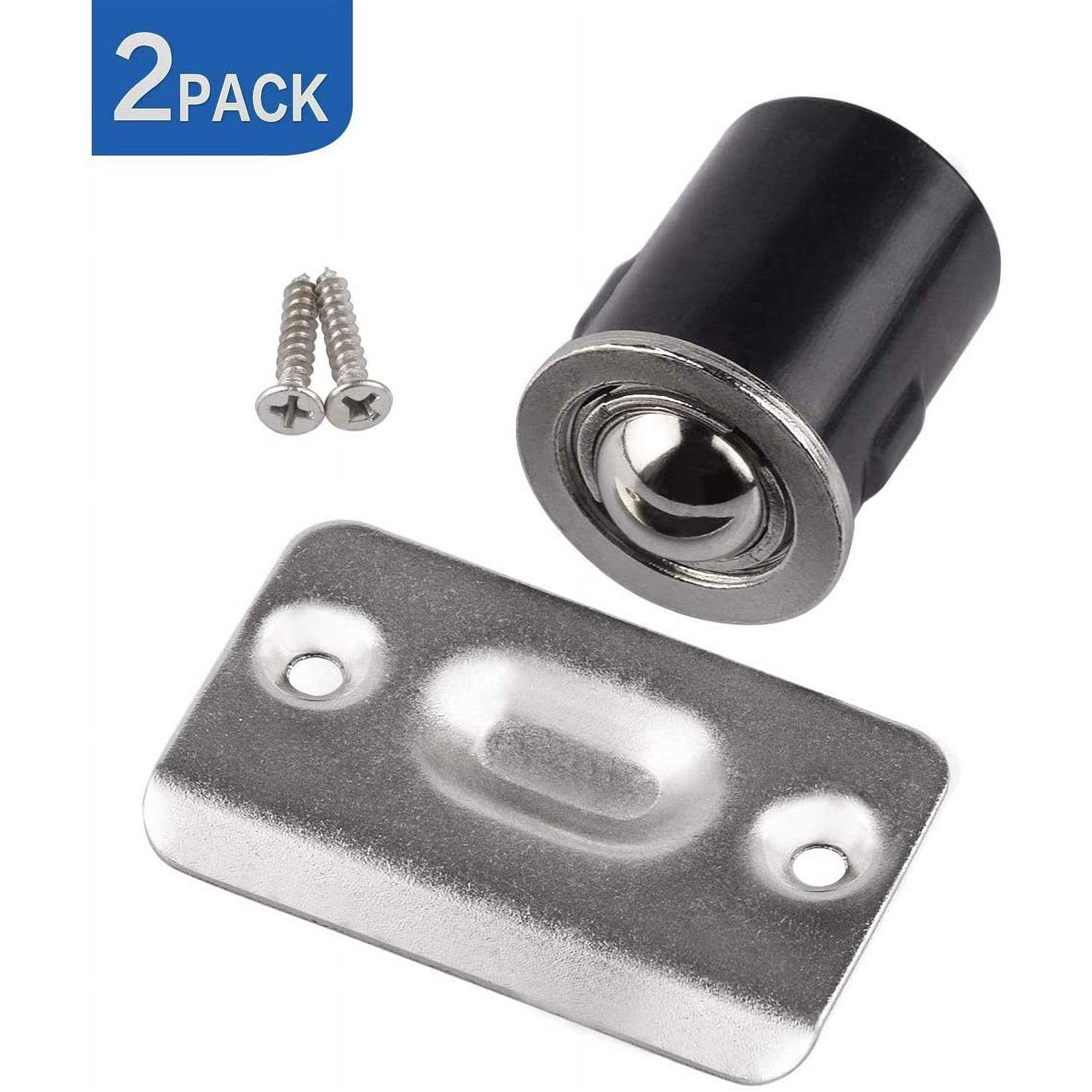 Homotek 2 Pack Drive in Ball Catch with Strike Plate for Closet Doors - Image 3