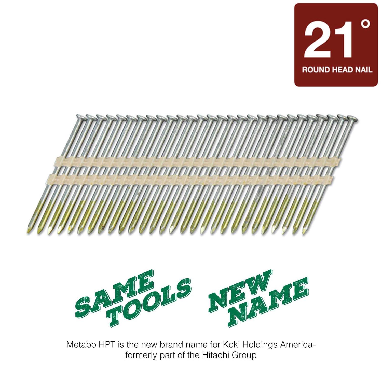 Metabo HPT 3 in. 21 deg Plastic Strip Bright Framing Nails 20105SHPT - Image 2