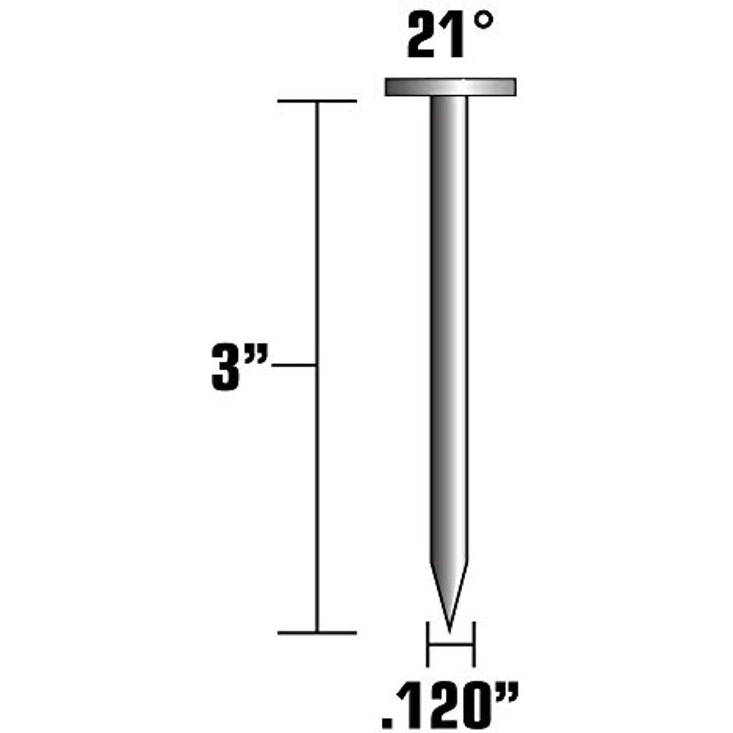 Metabo HPT 3 in. 21 deg Plastic Strip Bright Framing Nails 20105SHPT - Image 4