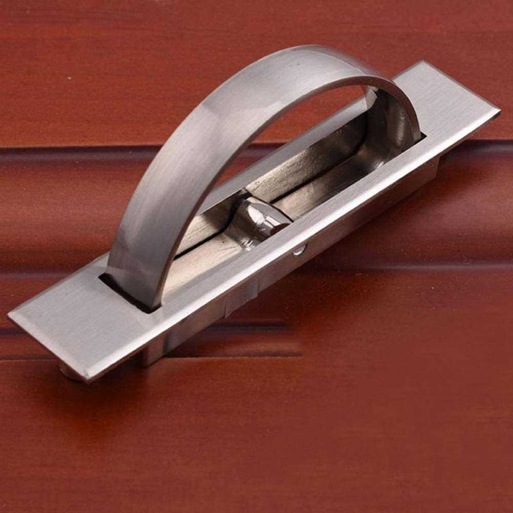 Daycount Pack of 2 Invisible Cabinet Drawer Handle Rotating Zinc Alloy Hidden Grip Pulls Handles Hardware for Cabinet - Image 4