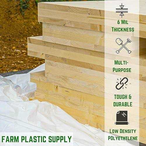 Farm Plastic Supply White Plastic Sheeting 10 mil - Thick Plastic Sheeting - Image 4