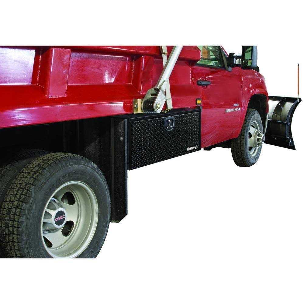 Buyers Products 1702500 Black Steel Underbody Truck Box with Aluminum Door - Image 3