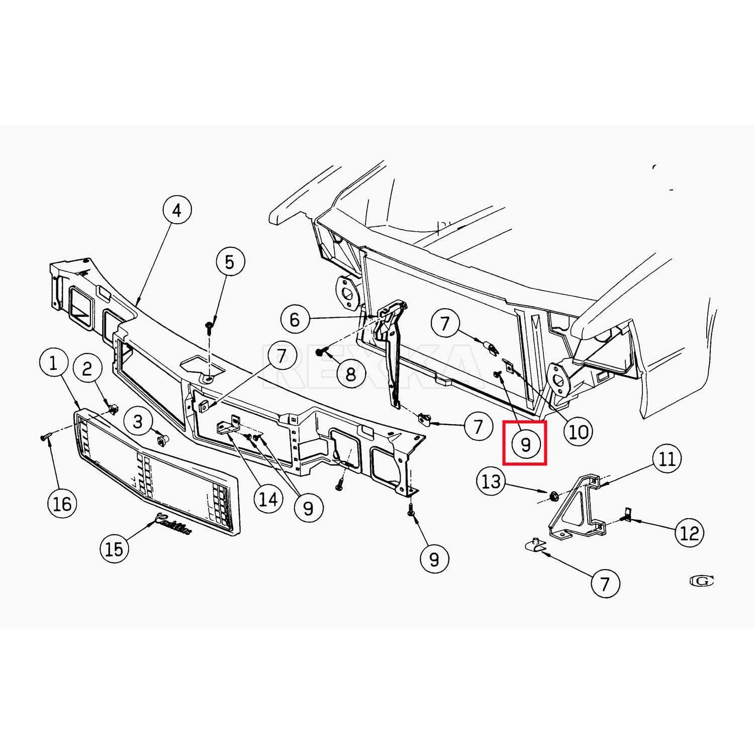 Rexka M6-1.0 X 25mm Body Bolts Screw for GM Buick Cadillac Chevrolet Door Trim Panel Raidator Fog Lamp Horn 11503834 20351035 GMC Oldsmobile - Image 5
