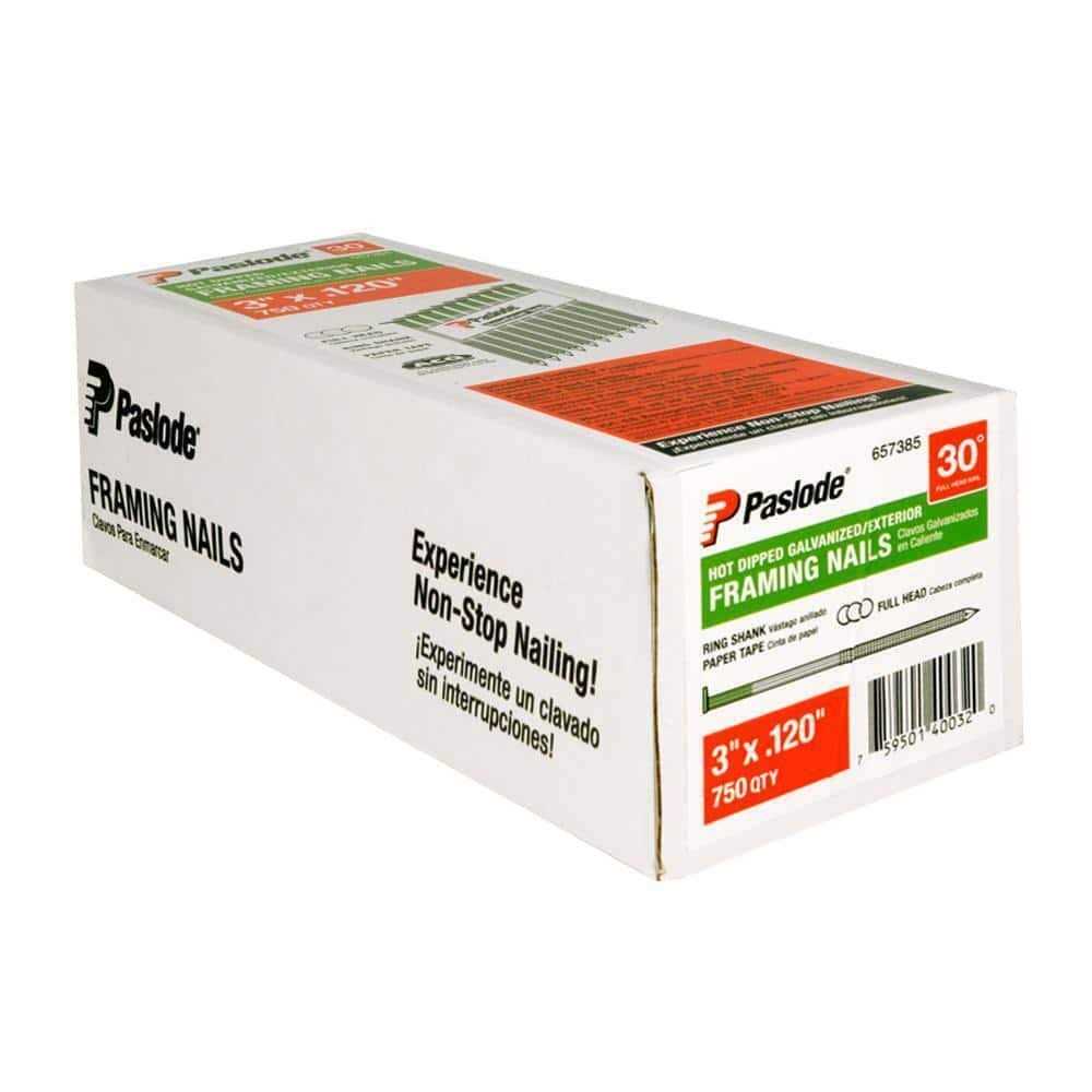 Paslode 3 in. Framing Hot-Dipped Galvanized Steel Nail Full Round Head 657385 - Image 5