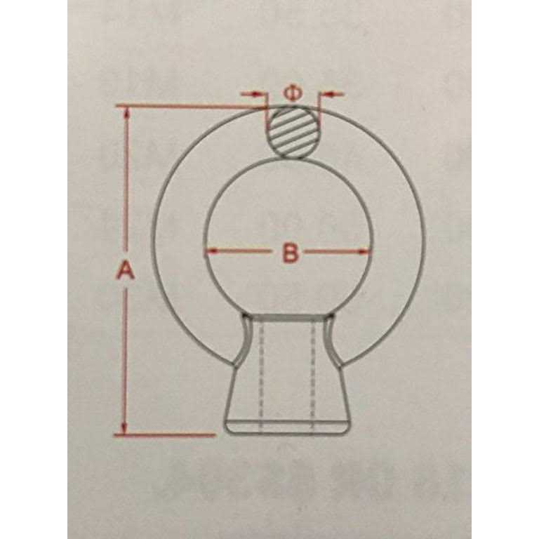 Stainless Steel 316 Lifting Eye Nut UNC Marine Grade - Image 5