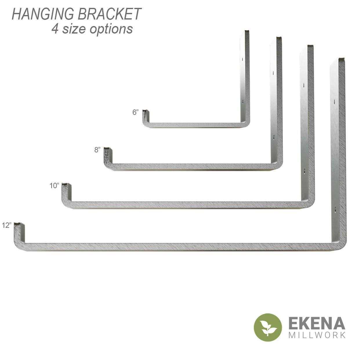 Ekena Millwork 2W x 10D x 6 1/2H Steel Hanging Shelf Bracket - Image 3