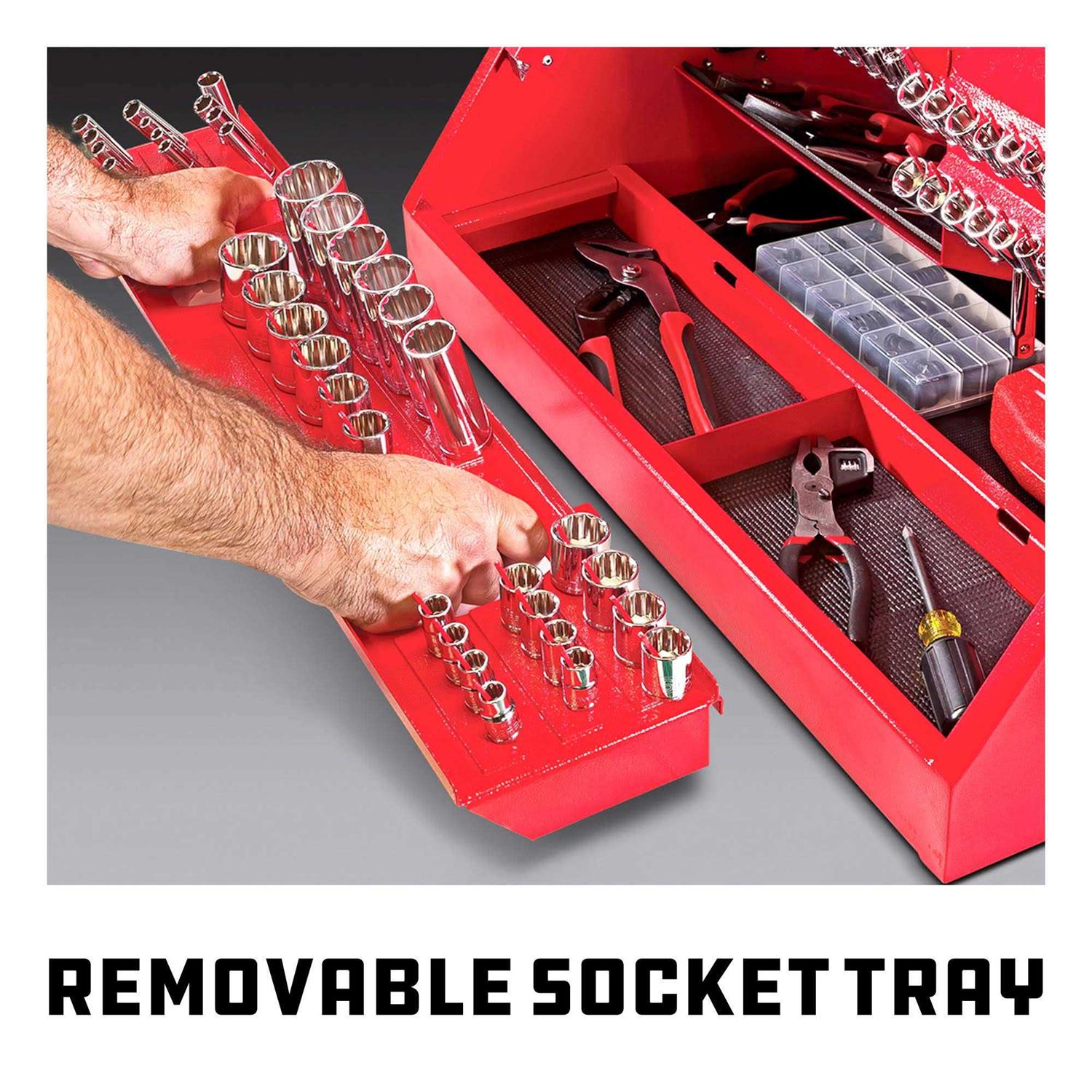 Powerbuilt 26 Inch Rapid Box Portable Slant Front Toolbox - Image 5